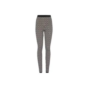 BALMAIN Monogram-print High-waisted Leggings