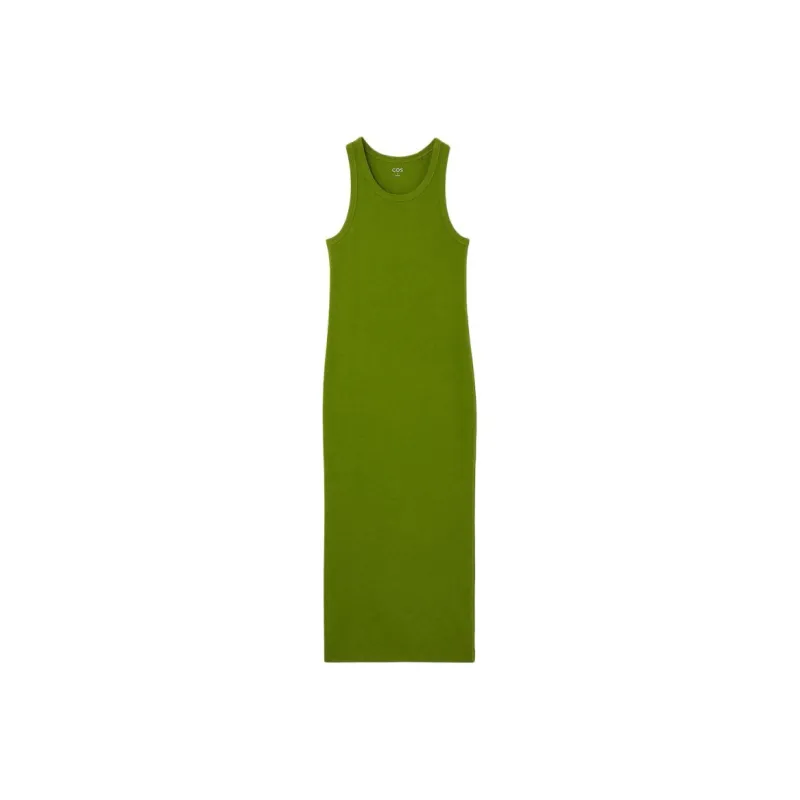 COS Sleeveless Dress Women's Olive Green-0
