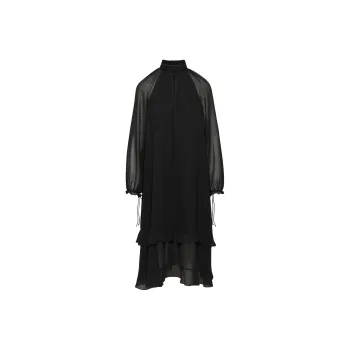 ARITZIA Wilfred Audrey Dress Long-Sleeved Dresses Women's BLACK/Black