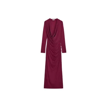 ZARA Long-Sleeved Dresses Women's Red