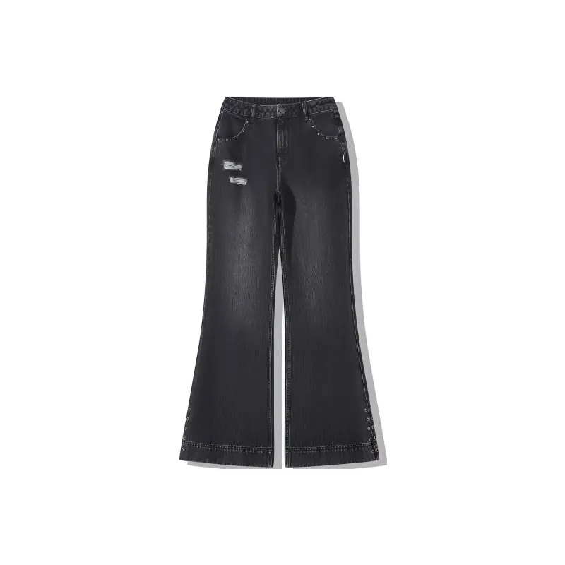 LiNing x PLEASURES Jeans Women's Denim Black-0