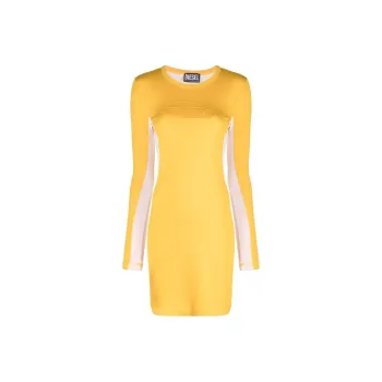 DIESEL Long-Sleeved Dresses Women's Yellow