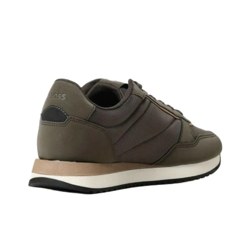 HUGO BOSS Low Top Casual Shoes Men's Dark Green-3