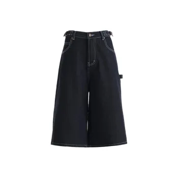 ZNZX Cargo Pants Women's Blue[Ankle Length]