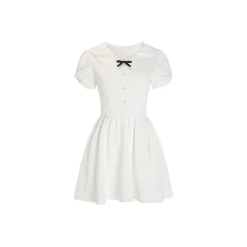 JOSR Short-Sleeved Dresses Women's White