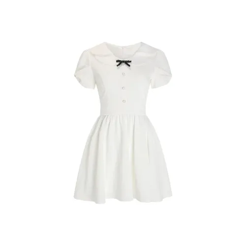 JOSR Short-Sleeved Dresses Women's White