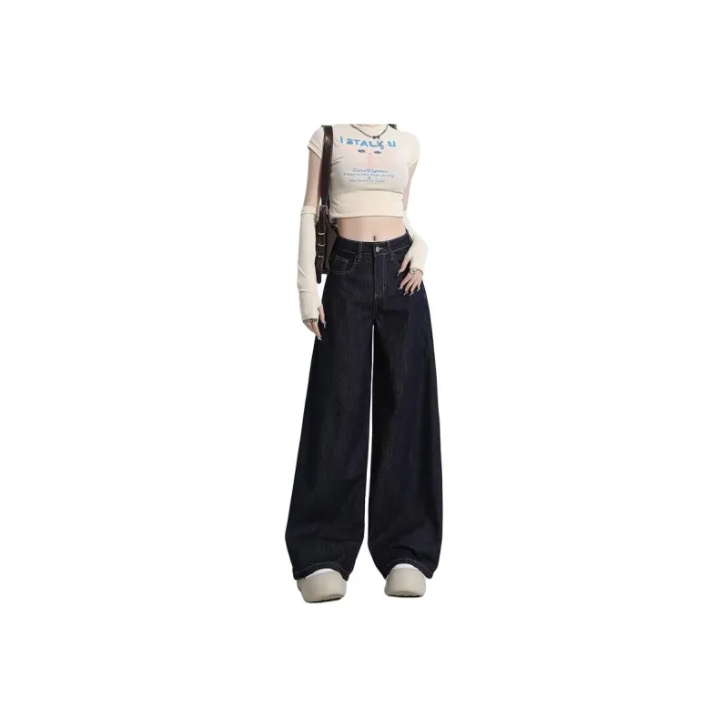 ADOONGA Jeans Women's Dark Blue-0
