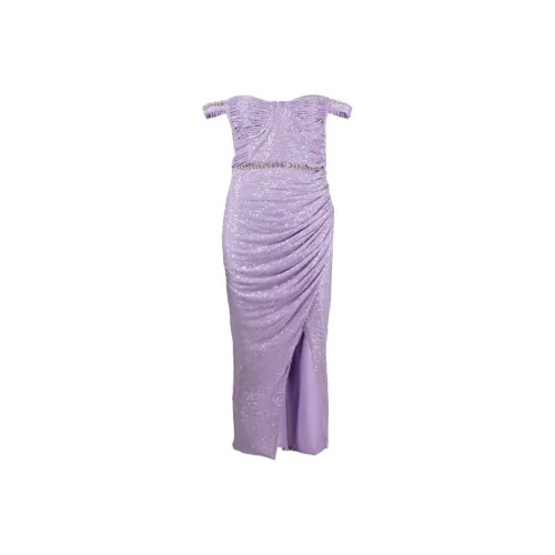 Self portrait Sequin embellished Off shoulder Midi Dress