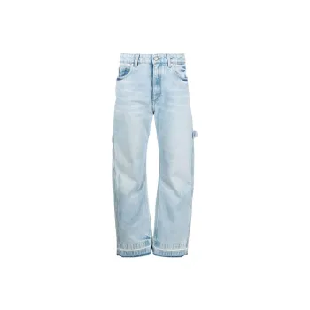 Stella McCartney Logo Patch Straight Leg Jeans