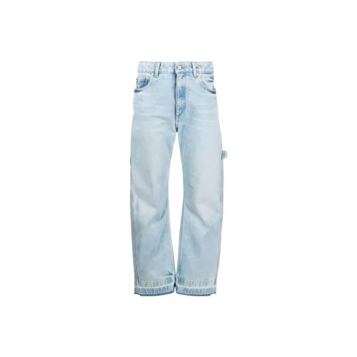 Stella McCartney Logo Patch Straight Leg Jeans