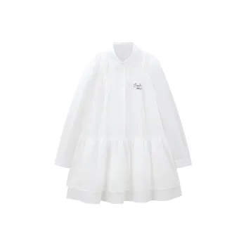 LEDIN Long Sleeved Dress Women's White