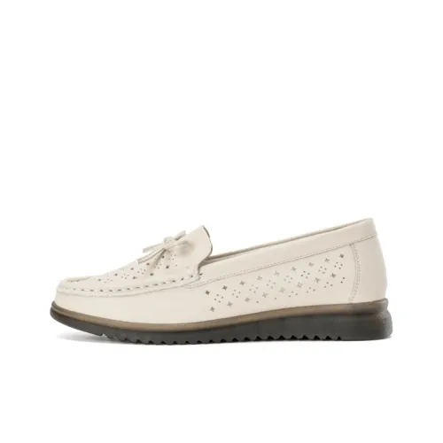 AOKANG Casual Single Shoes Women's Beige