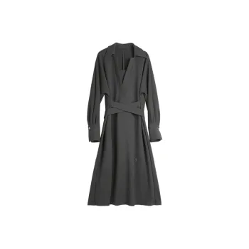 ELLE Long Sleeved Dresses Women's Dark Gray