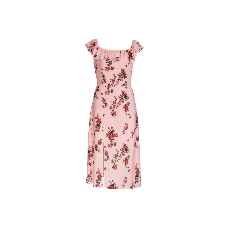 ROEYSHOUSE Sleeveless Dress Women's Pink Floral-0