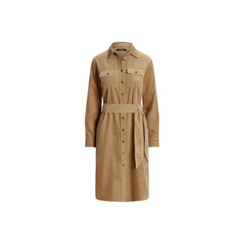 Polo Ralph Lauren Long-Sleeved Dresses Women's Brown