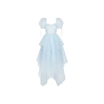 Selkie Short-Sleeved Dresses Women's Light Cyan