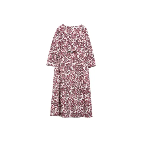 'S MAX MARA Long Sleeved Dress Women's Red