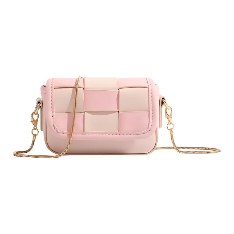 Pivsnu Synthetic Leather Shoulder Bag Women's Pink-4