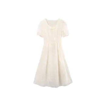 A Paradise For Awakening Short Sleeved Dresses Women's Beige