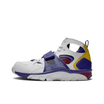 Nike Air Trainer Huarache Anti Slip Wear Resistant Mid Top Casual Running Shoes Men's White