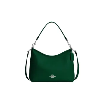 COACH LAUREL Leather One Shoulder Handbag Large Size Women's Green