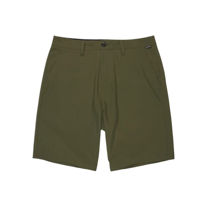 Quiksilver UnionAmph20'Surfsilk Solid Sports Shorts Men's Grass Green-2