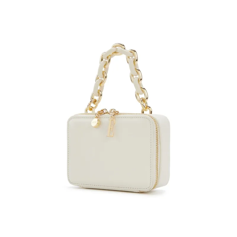 ELLE Cow Leather Box Bag Handbag Women's Multicolor-6