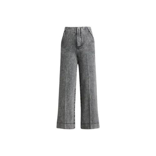 SCANLAN THEODORE Denim Cropped Jean Jeans Women's Charcoal/Charcoal Gray
