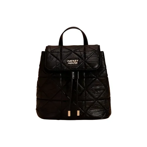 MESUCA Disney/Disney, Collaboration Mickey Series Synthetic Leather Mickey Backpack Women's Black