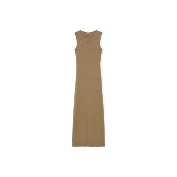 LOEWE Sleeveless Dresses Women's Terracotta Yellow