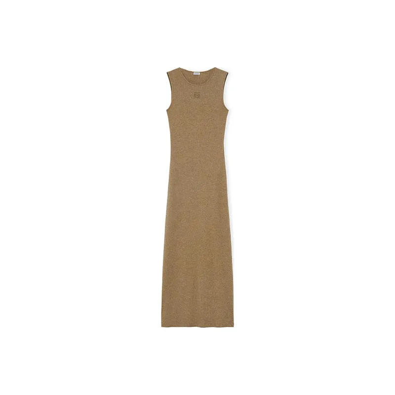 LOEWE Sleeveless Dresses Women's Terracotta Yellow-0
