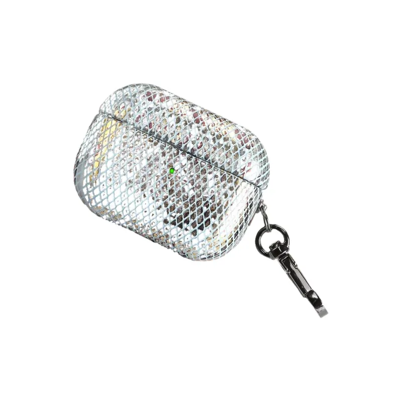 Baohuguang Compatibility Apple AirPods 1/2/3/4/Pro/Pro 2 PC Fashion Minimalist Style Snakeskin Print Headphone Cases-1