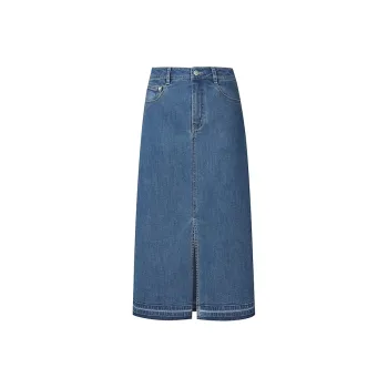 Firststation Denim Long Skirts Women's Blue