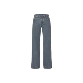 LOUIS VUITTON Washed Denim Wide Leg Jeans