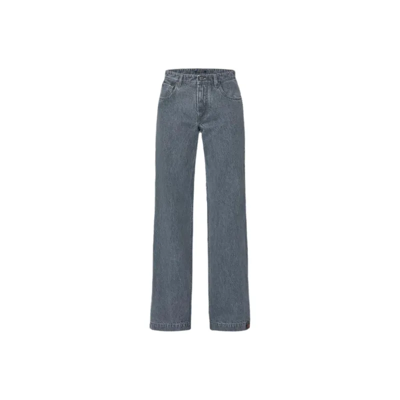 LOUIS VUITTON Washed Denim Wide Leg Jeans-0