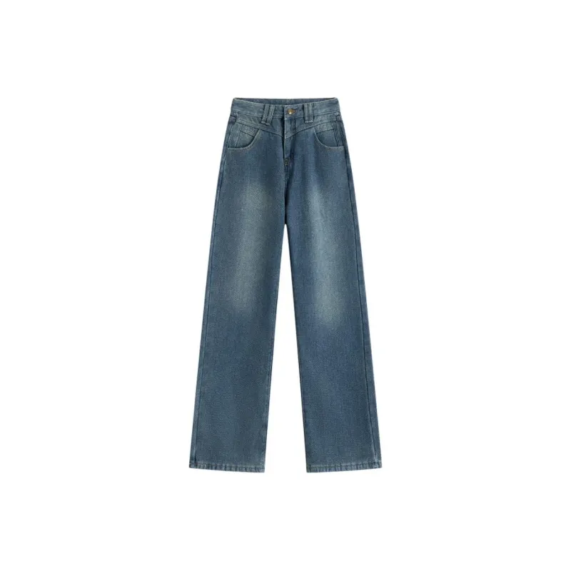 Mu Xiao Xin Jeans Women's Vintage Blue-12
