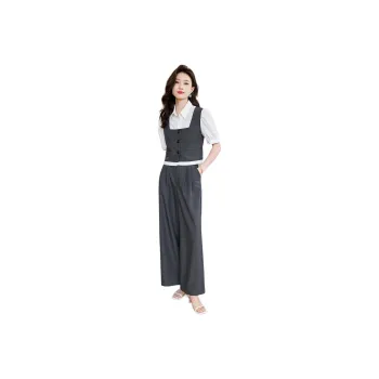 Mo Han Yi Mei Casual Suit Women's Gray