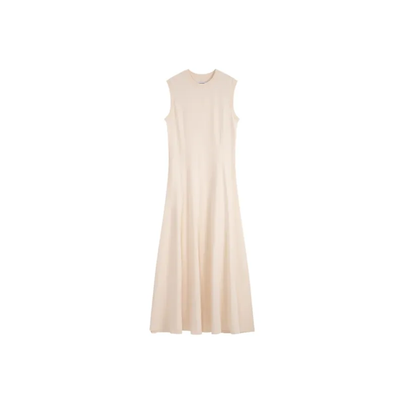 CALVIN KLEIN Sleeveless Dress Women's Oat White-0