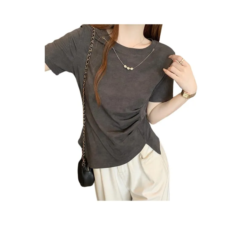 XIANSINIAO Summer Set in Sleeve T Shirt Women's-4