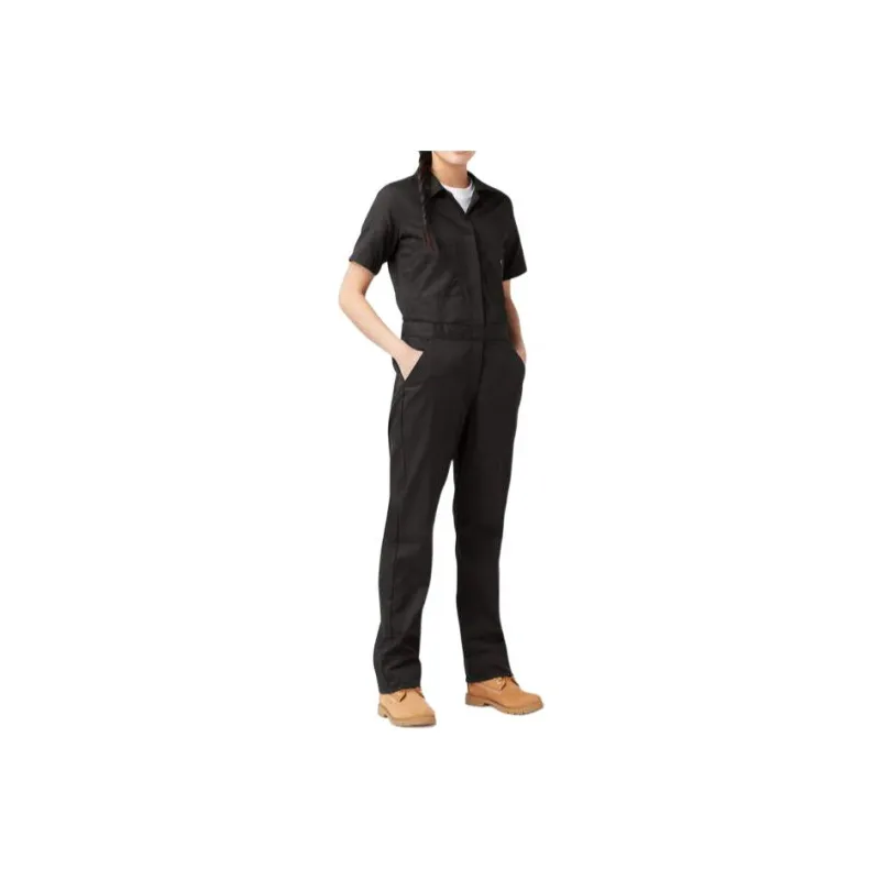 Dickies FLEX Cooling Short Sleeve Coveralls Jumpsuit Women's Black-0