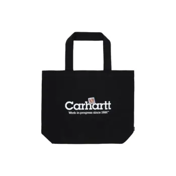 Carhartt WIP Cotton Tote Bag, Shopping Bag, Handbag Unisex Black