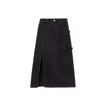 HDFULERN Denim Long Skirts Women's
