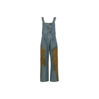 UMA WANG Abstract-pattern Print Dungarees