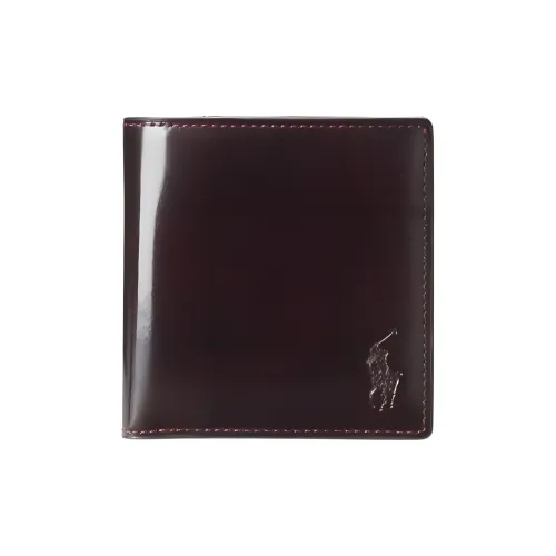 Polo Ralph Lauren Calfskin Wallet Men's Vintage Red