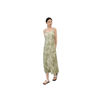 IHIMI Slip Dresses Women's Banana Green