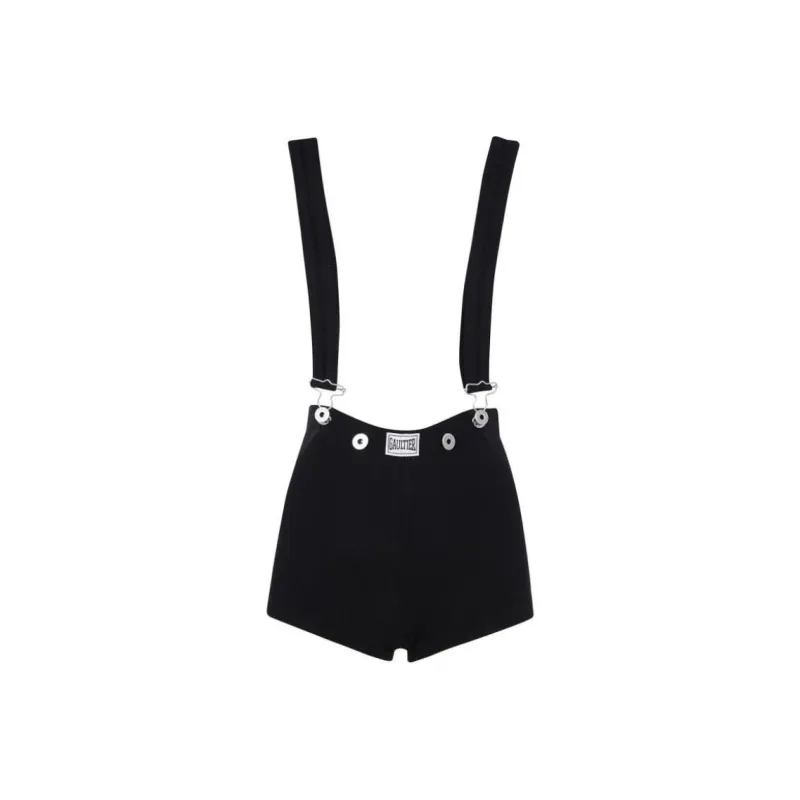 Jean Paul Gaultier Patch Shorts 'Black'-0
