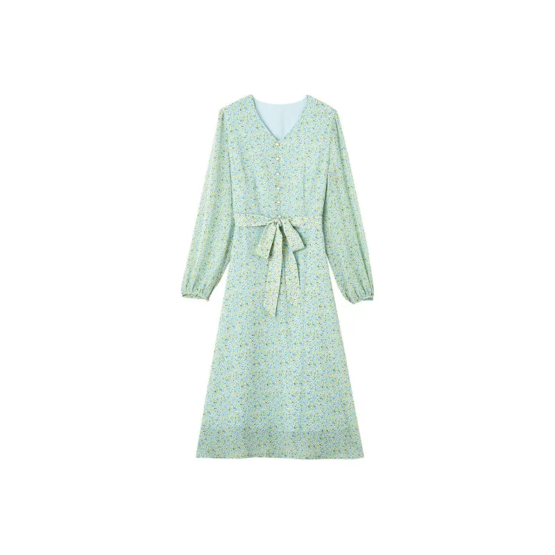 Dme Long Sleeved Dresses Women's Light Green-0