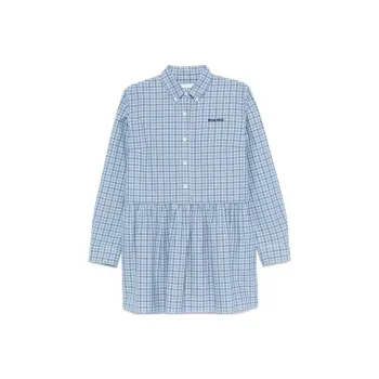 MIU MIU Check Shirt Celeste/Blue
