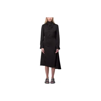 JIL SANDER Long Sleeved A Line Cut Out Detailed Dress