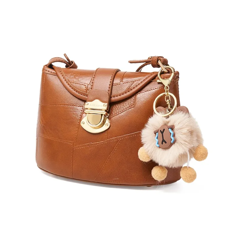 AOKANG Synthetic Leather Small Square Bag Bucket Bag Crossbody Underarm Shoulder Bag Small Size Women's Multicolor-10